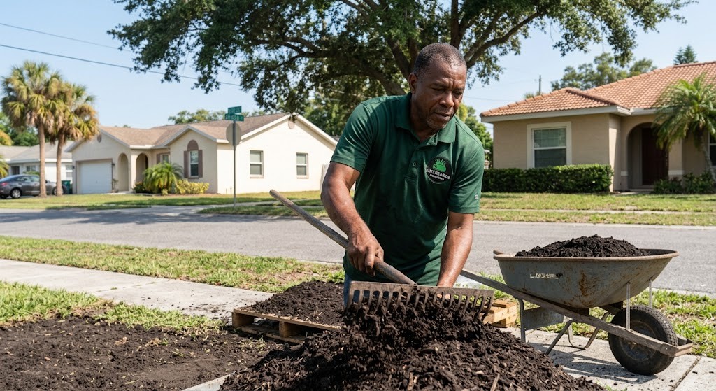 Mulch Installation in St. Petersburg, Florida