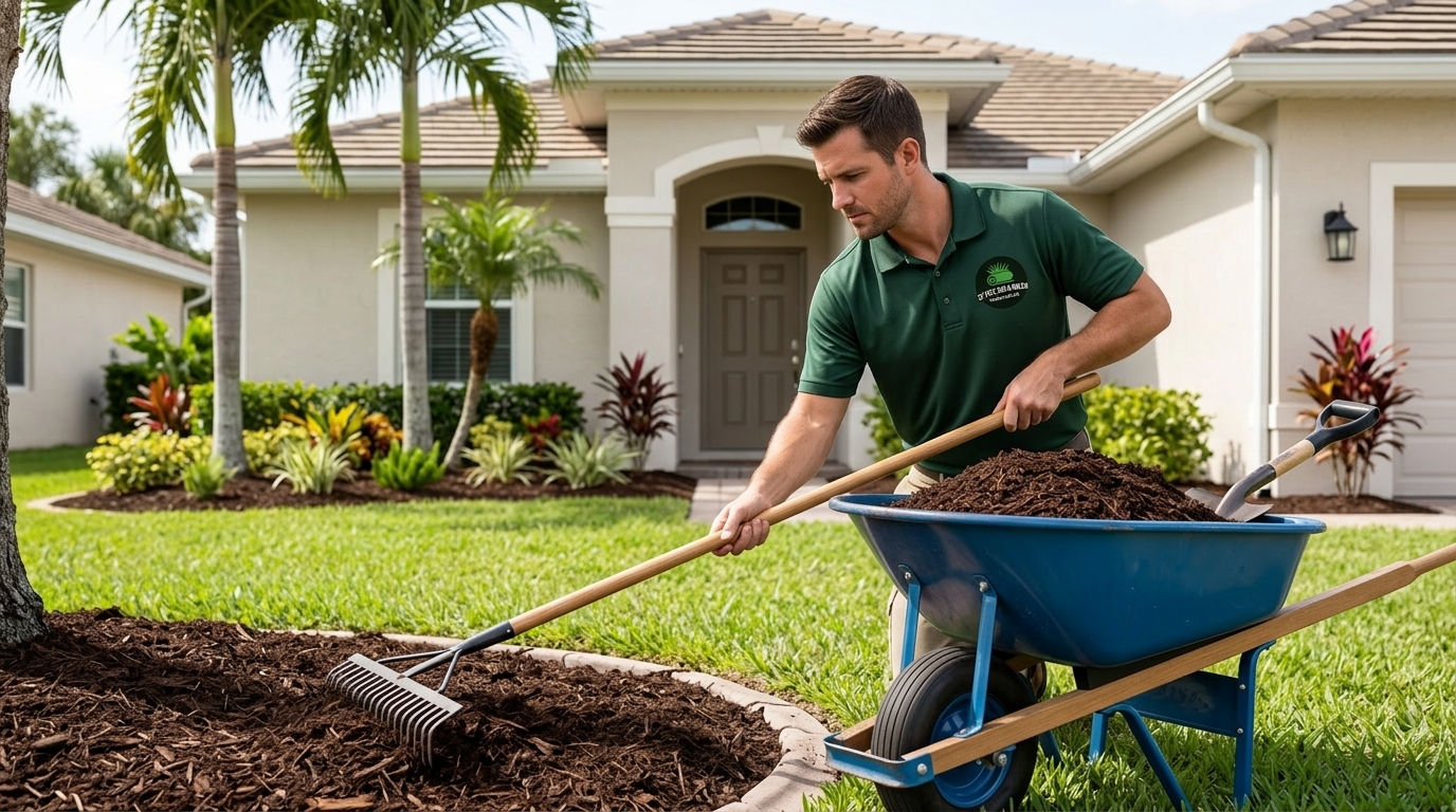 Mulch Installation in St. Petersburg, Florida