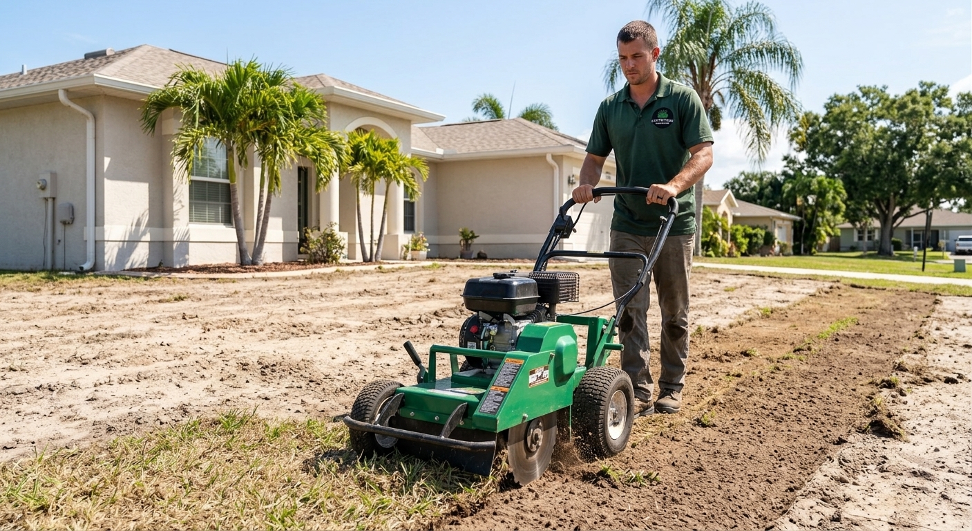Lawn Bed Prep & Leveling in St. Petersburg, Florida