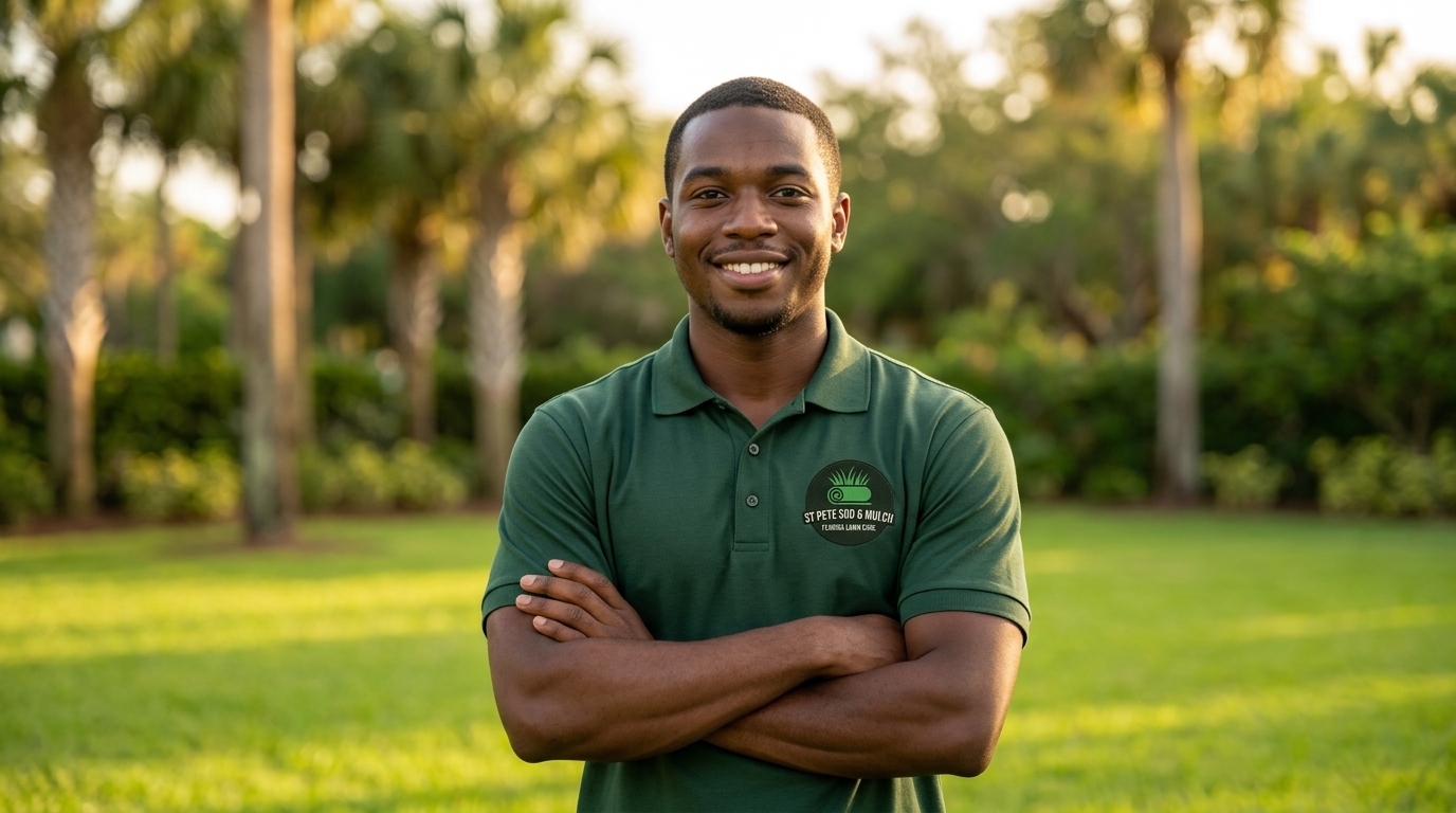 Mulch and bed prep technician for St Pete Sod & Mulch